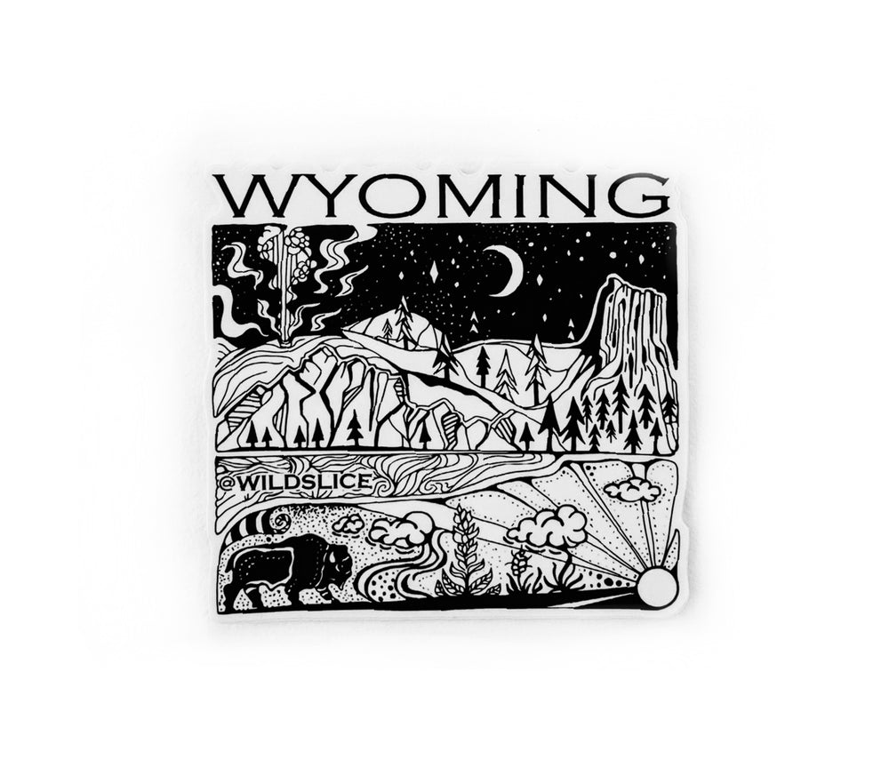 Wyoming State  4" stickers