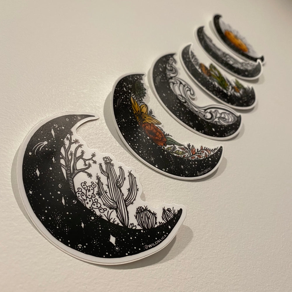 25% off SALE Nature Moon Series sticker pack