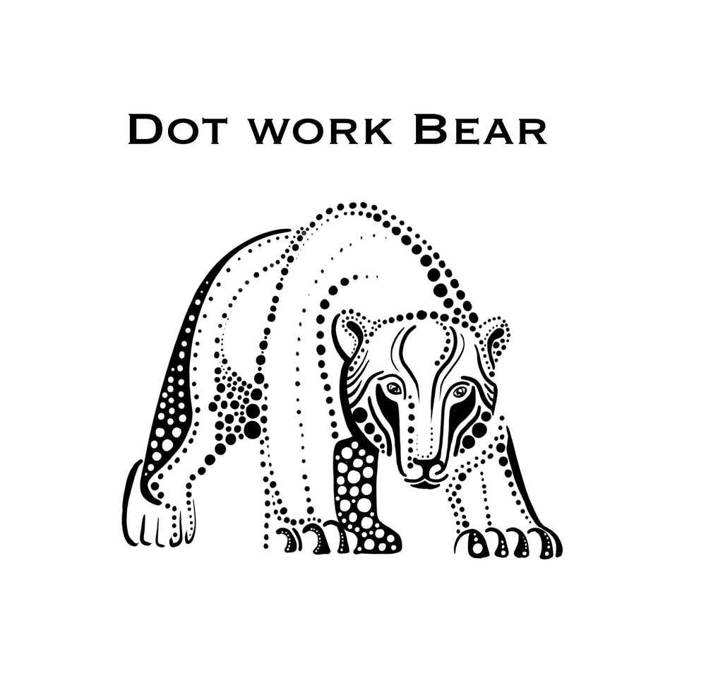 Dot work Bear Tattoo Artwork