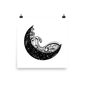 Ocean Moon Poster Print