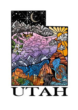 Custom art for Moab Gear Trader UTAH