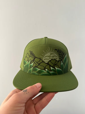 Fern mountain trucker hat