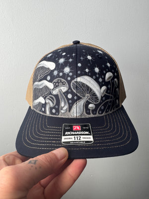 Midnight Mushrooms trucker hat