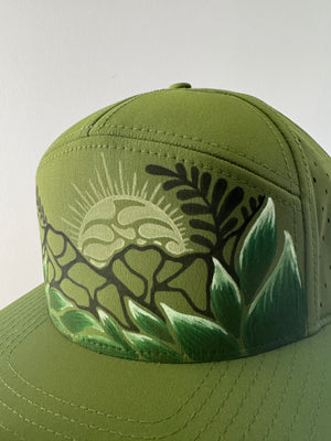 Fern mountain trucker hat