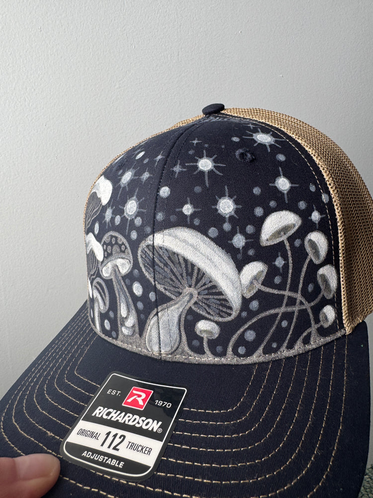 Midnight Mushrooms trucker hat