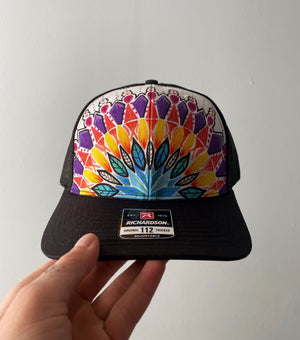 Vibing Vibrantly trucker hat + free sticker