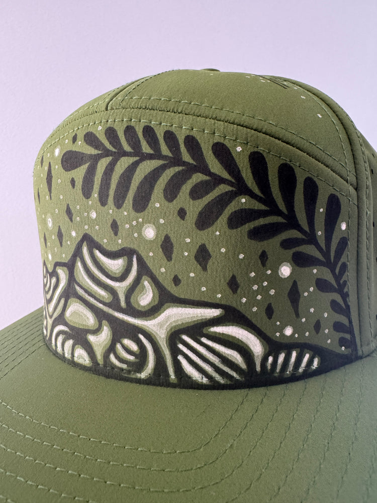 Green mountain trucker hat