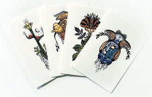 NEW Rootling Greeting card set of 4