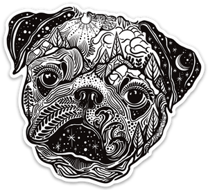 Pug Dog Sticker