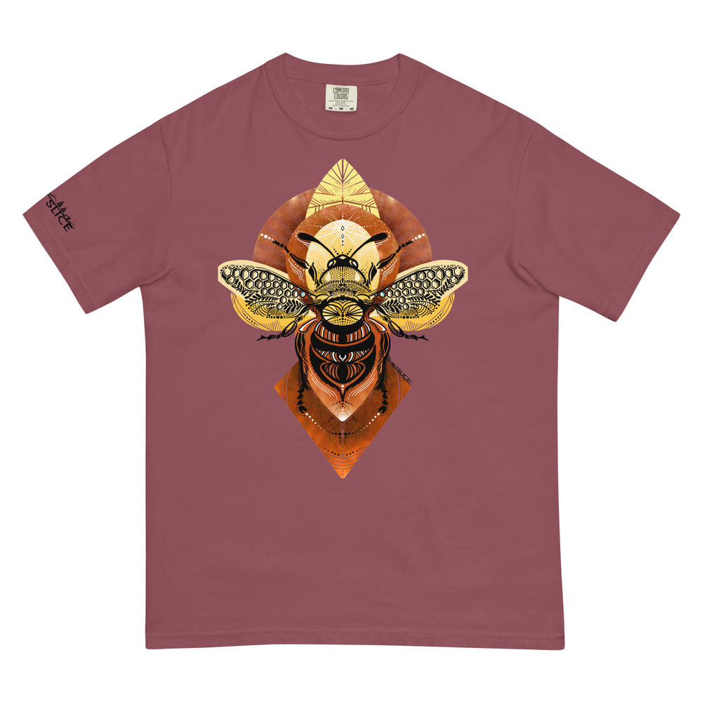 Geometric Honeybee Unisex garment-dyed heavyweight t-shirt