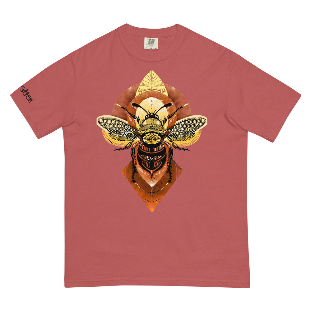 Geometric Honeybee Unisex garment-dyed heavyweight t-shirt