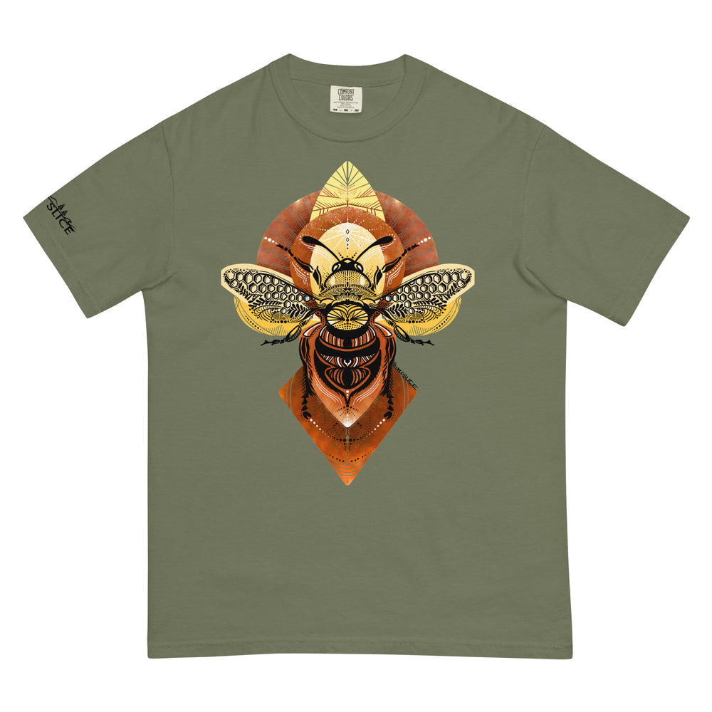 Geometric Honeybee Unisex garment-dyed heavyweight t-shirt