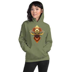 Geometric Honeybee Unisex Hoodie