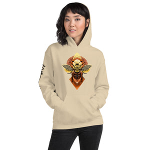 Geometric Honeybee Unisex Hoodie