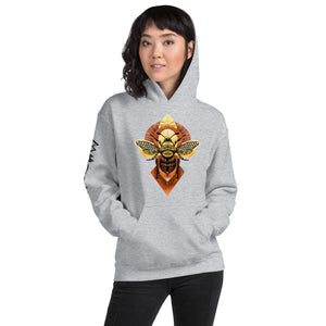 Geometric Honeybee Unisex Hoodie