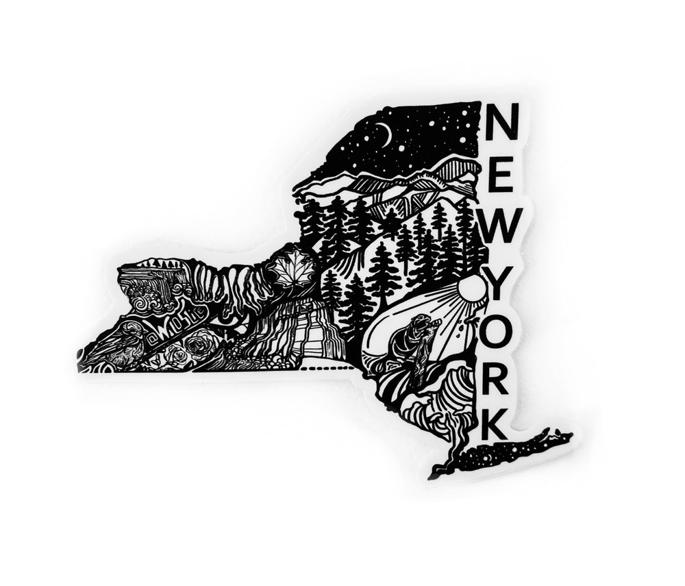 New York State sticker  4" sticker
