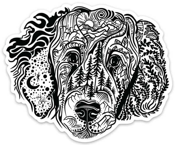 
            
                Load image into Gallery viewer, Poodle Goldendoodle Labradoodle Dog Sticker
            
        