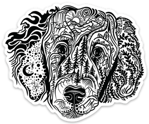 Poodle Goldendoodle Labradoodle Dog Sticker