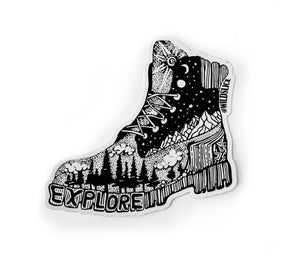 Hiking Boot sticker 3” or 4”