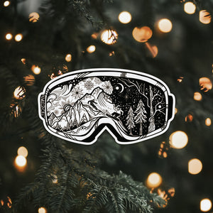 Ski Snowboard Goggles Sticker