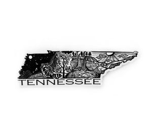Tennessee, USA stickers 4"