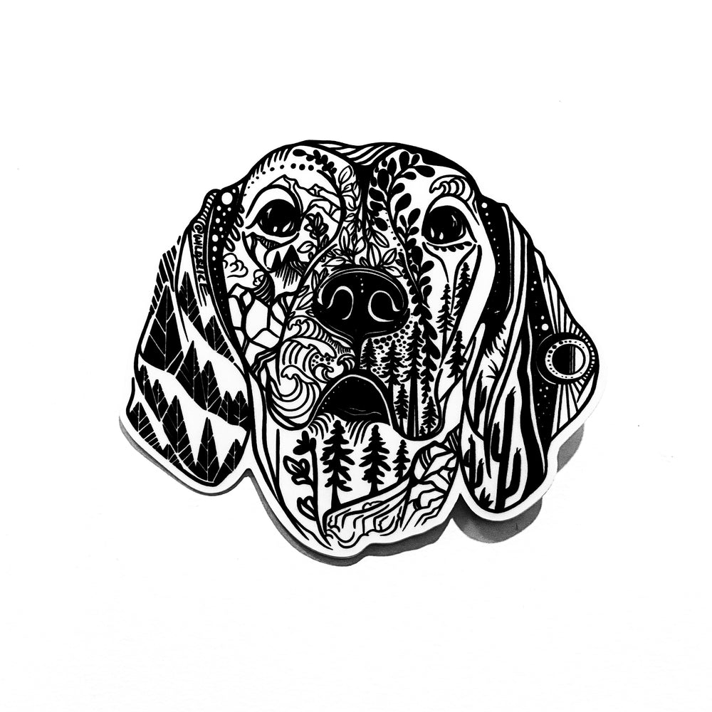Weimaraner/ Vizsla Dog Sticker