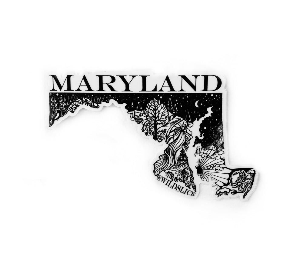 
            
                Load image into Gallery viewer, Maryland State  4&amp;quot; sticker
            
        