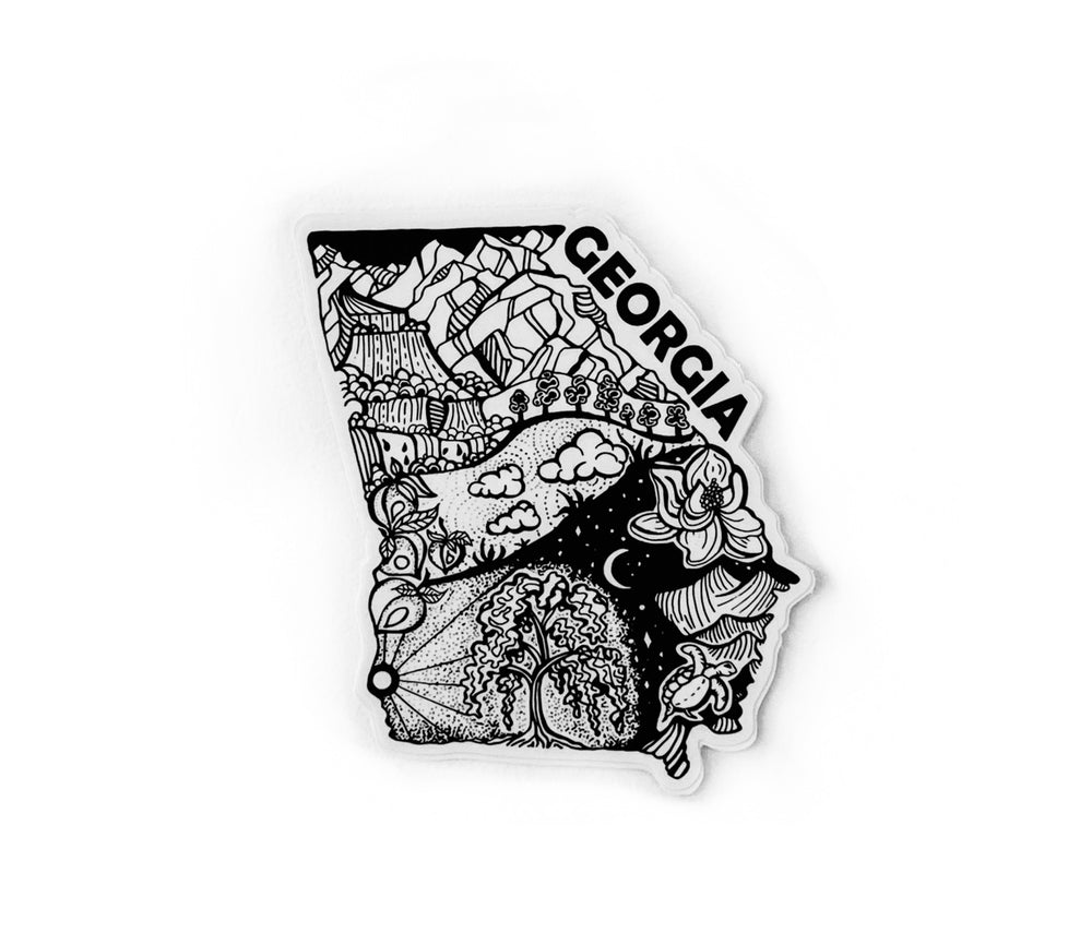 Georgia Native Sticker Georgia State 4