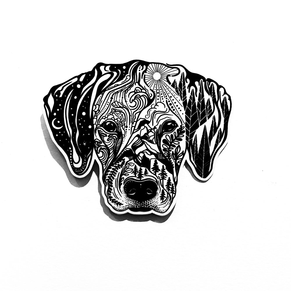 Hound/Beagle hunting Dog Sticker