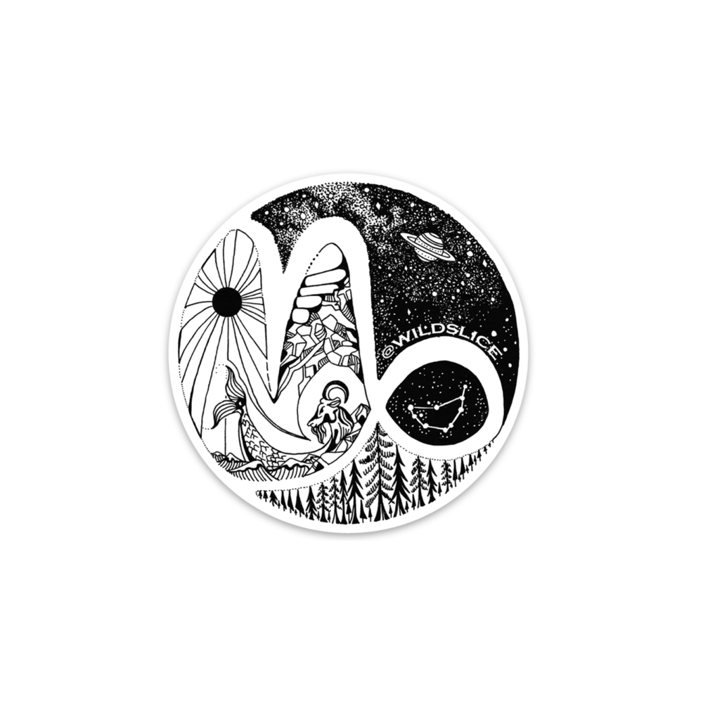 Capricorn Zodiac 3” sticker