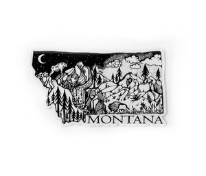 Montana State  4" sticker