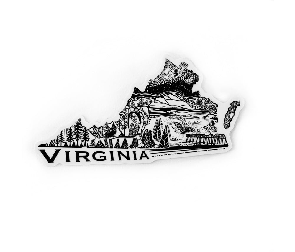 Virginia State sticker 4”