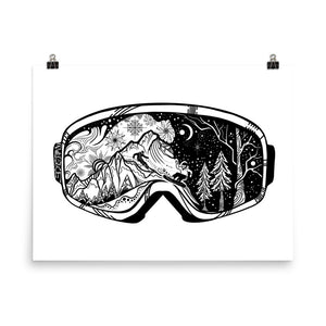Ski/Snowboard Goggles Poster