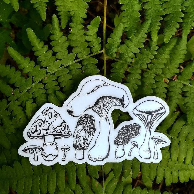 
            
                Load image into Gallery viewer, Mushroom Sticker 4” sticker
            
        