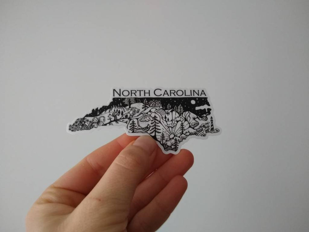North Carolina State  4" sticker