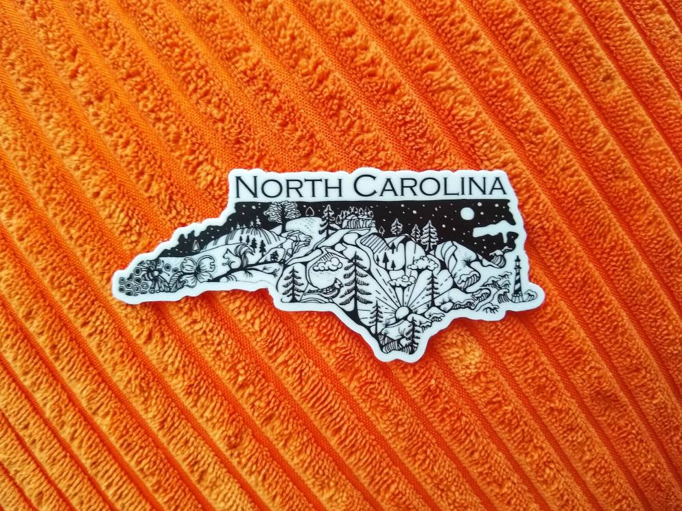 North Carolina State  4" sticker
