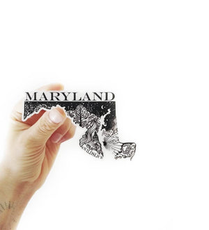 Maryland State  4" sticker