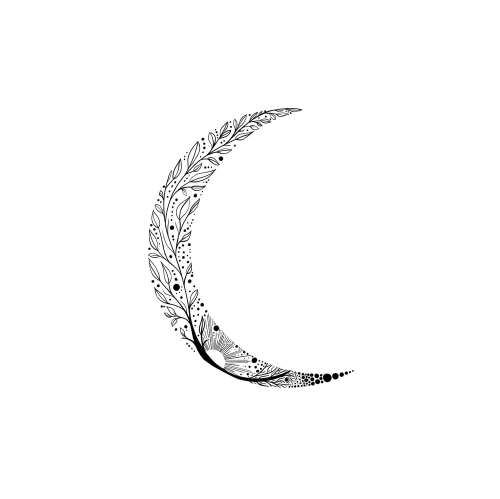 Crescent Moon tattoo artwork WildSlice