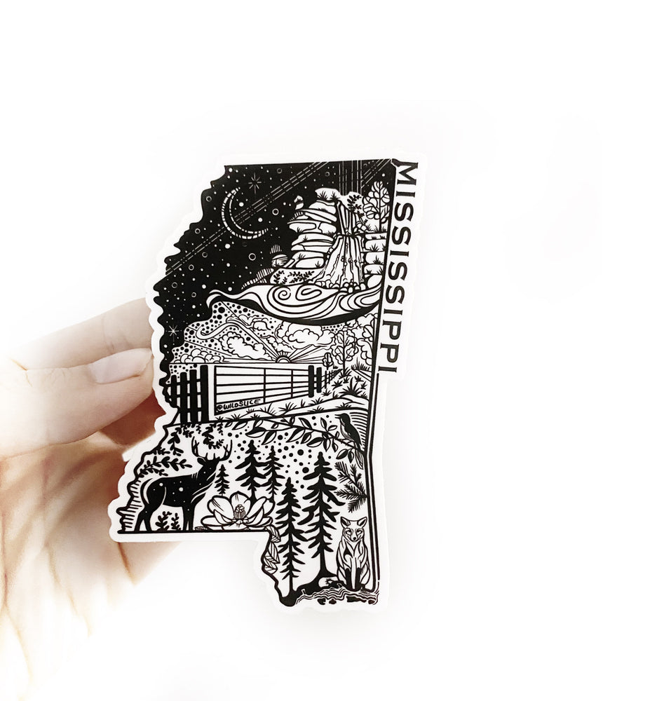 Mississippi 4” state sticker decal bumper sticker