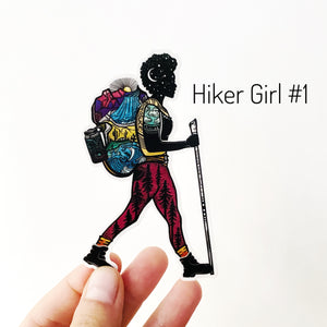 Hiker Girl #1 sticker