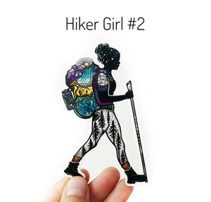 Hiker Girl #1 sticker