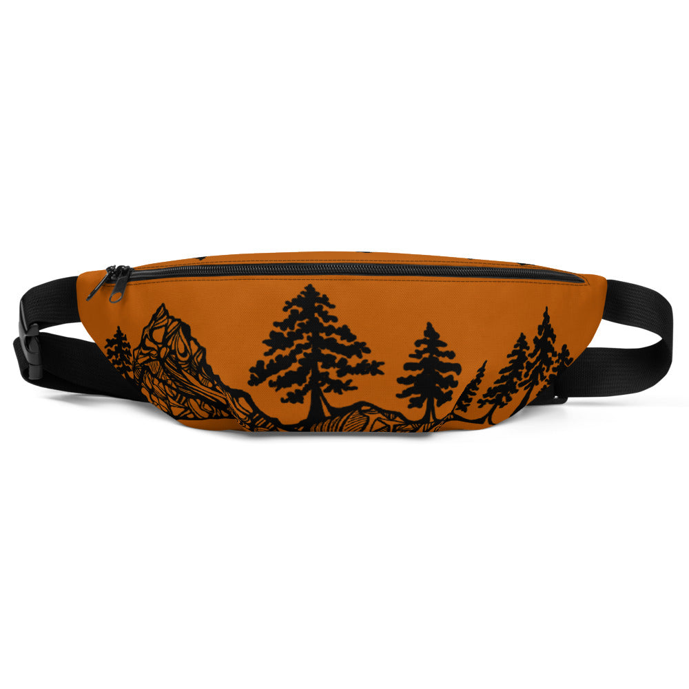 Mountains and Forest Burnt orange Fanny Pack