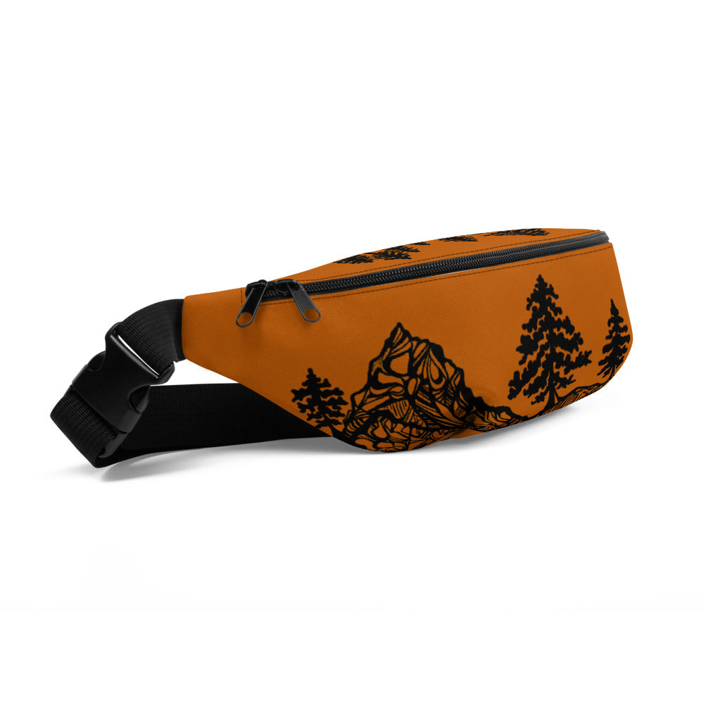 Mountains and Forest Burnt orange Fanny Pack