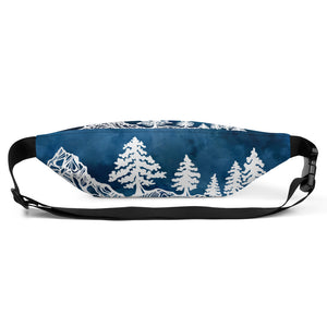 Mountains and Forest at Night Fanny Pack